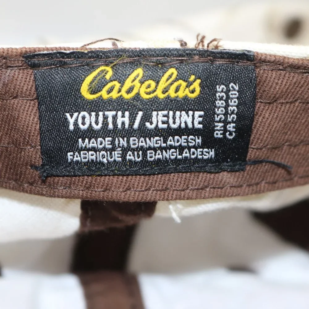 Cabela's youth real tree leaf pattern cap with the 